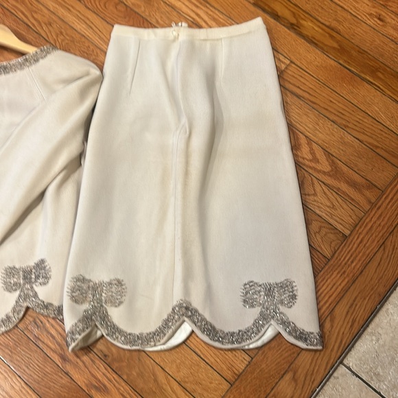 Hand Beaded Vintage Winter Wool Suit 10 Mother of the Bride! She’s a Beauty! - Picture 3 of 16